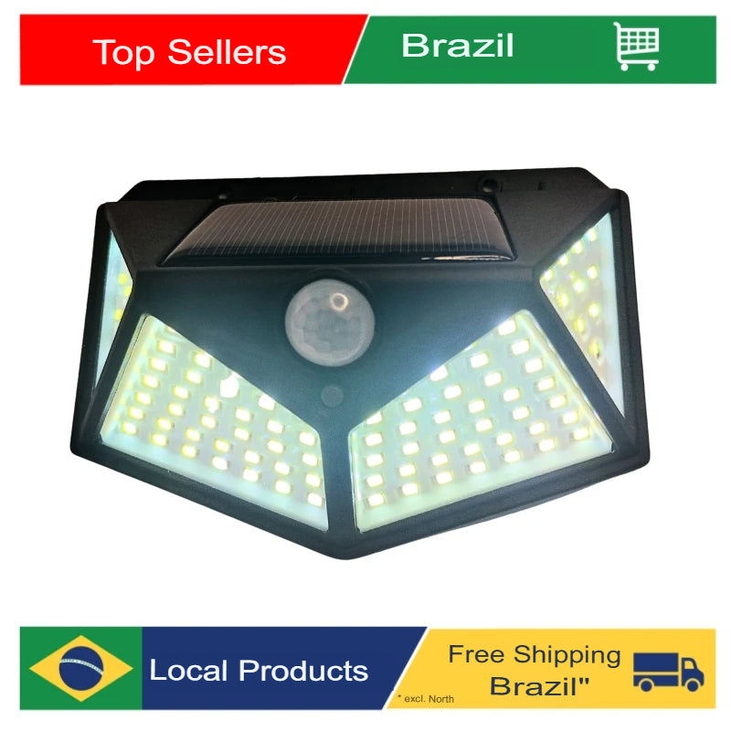 Luminária de Parede Balizador Solar de Parede
