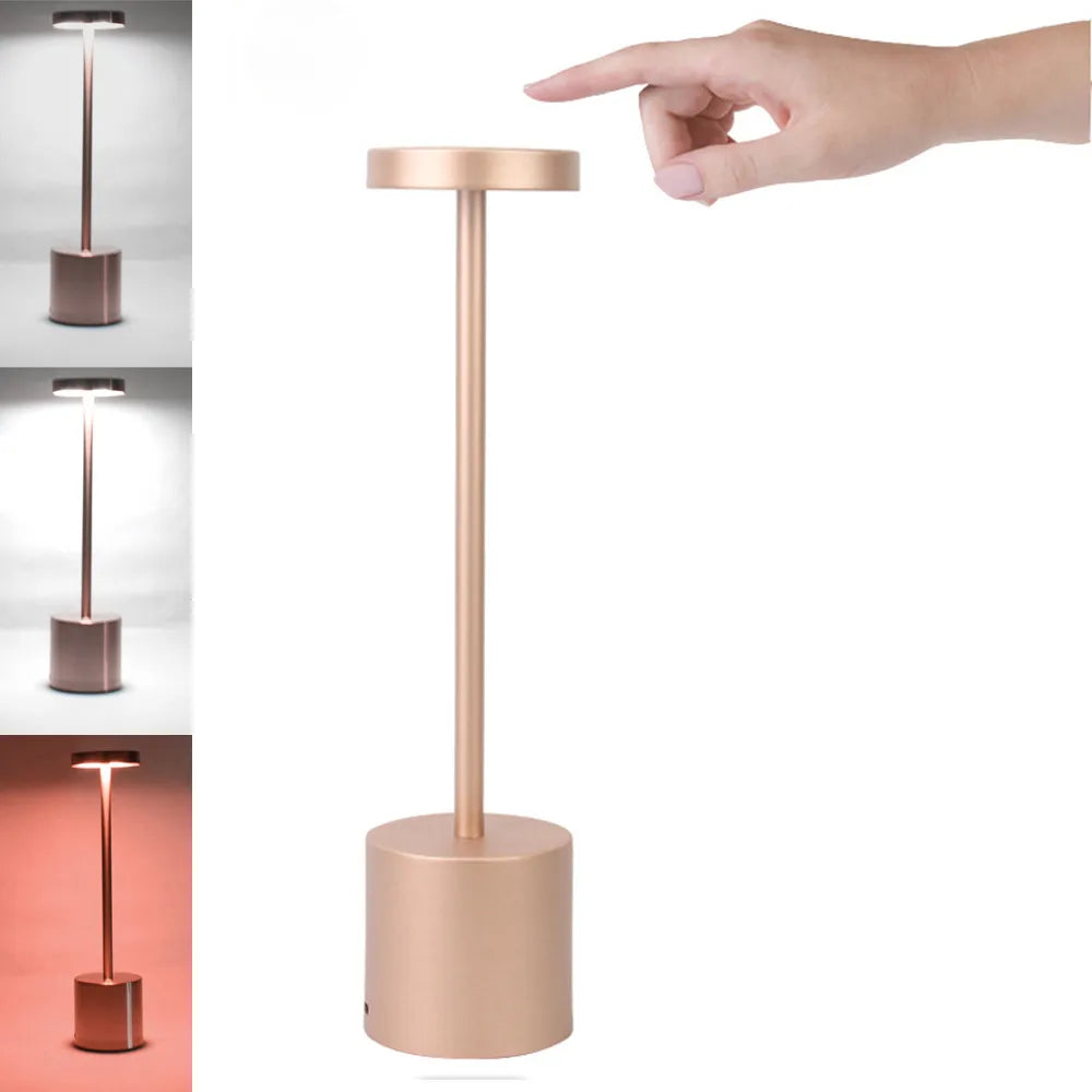 Abajur Sem Fio Touch Recarregável USB - Slim