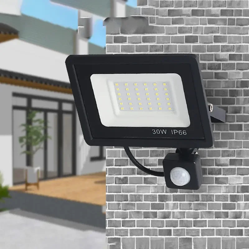 Holofotes LED Sensor de movimento PIR IP66 à prova d'água