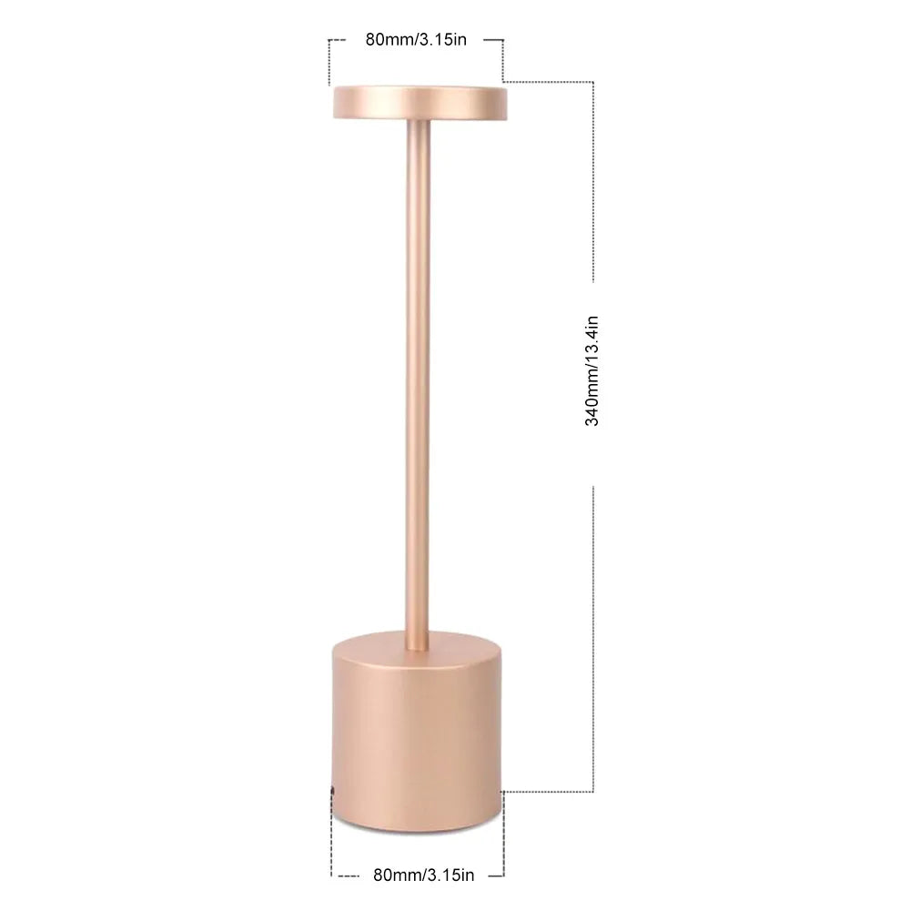 Abajur Sem Fio Touch Recarregável USB - Slim