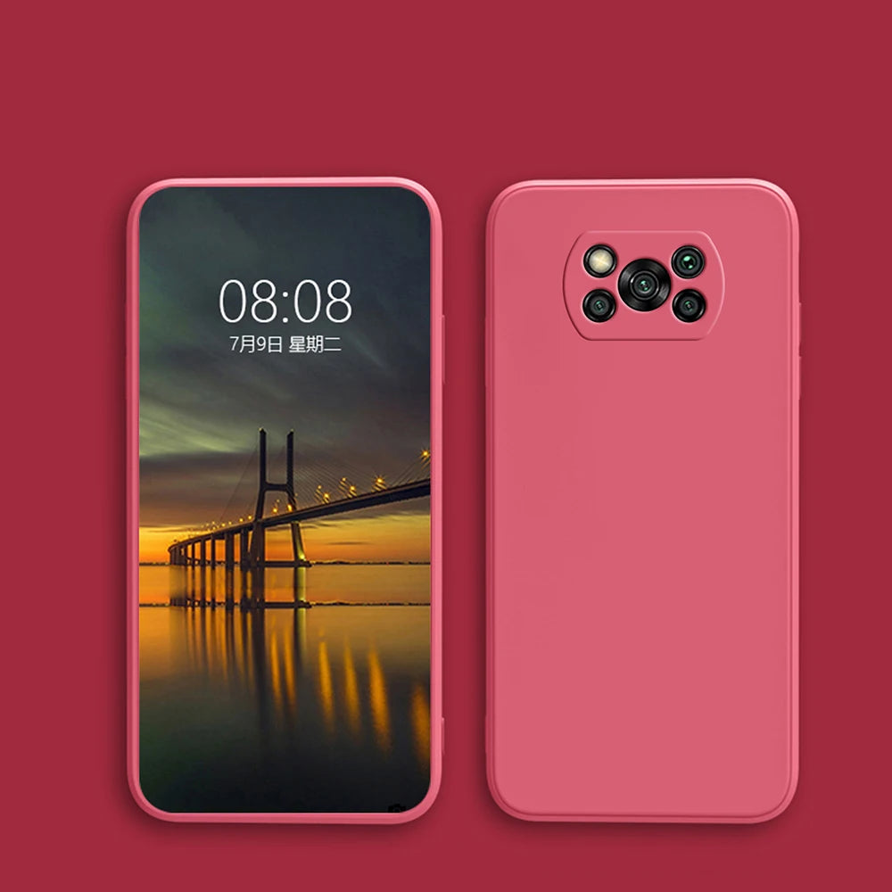 Luxo original caso de telefone de silicone líquido para xiaomi
