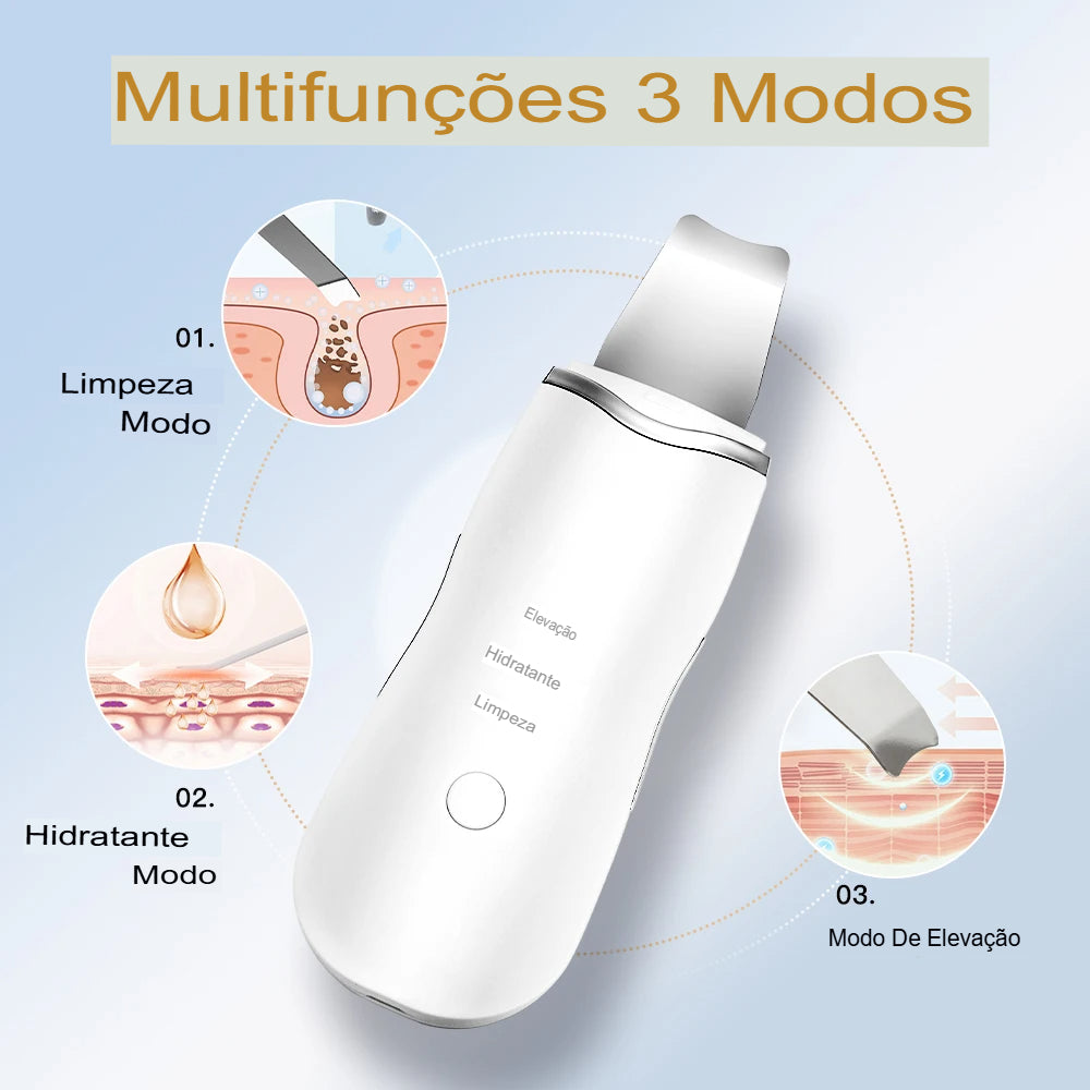Esfoliante ultrassônico para pele