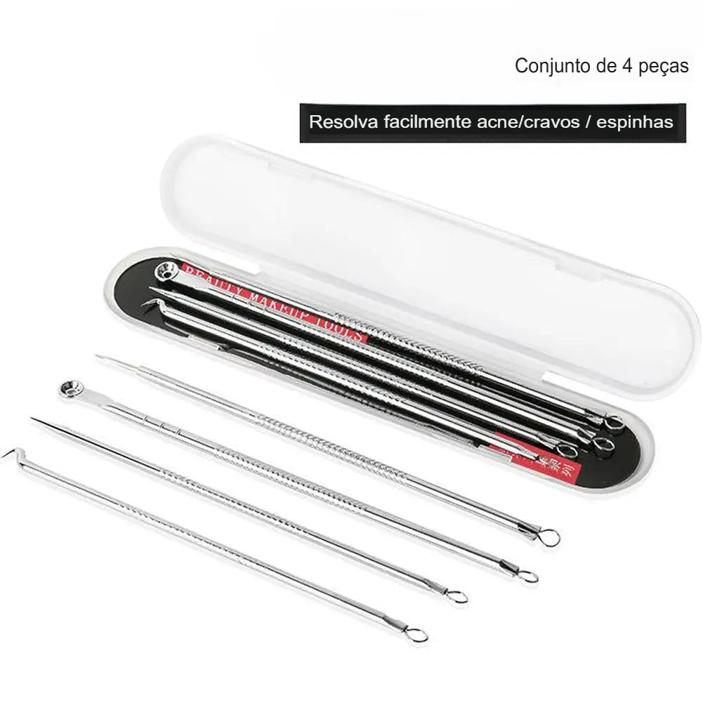 Removedor de cravos e acne 4 peças