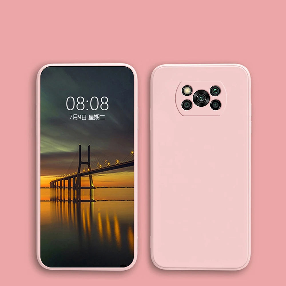 Luxo original caso de telefone de silicone líquido para xiaomi