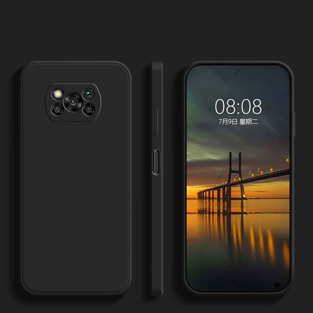 Luxo original caso de telefone de silicone líquido para xiaomi