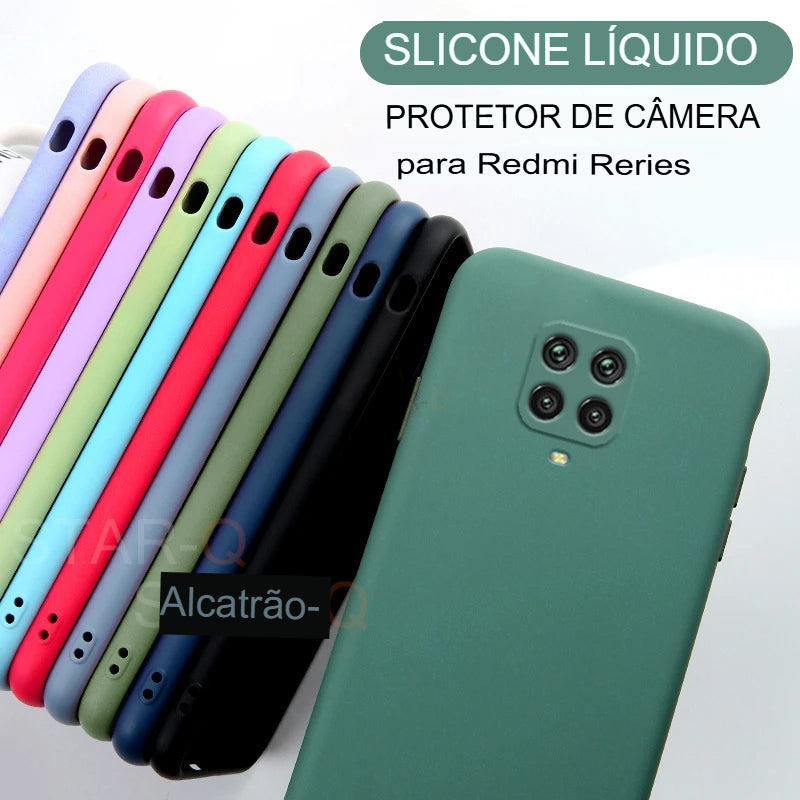 Novo líquido Silicone Phone Case For Xiaomi Redmi Note