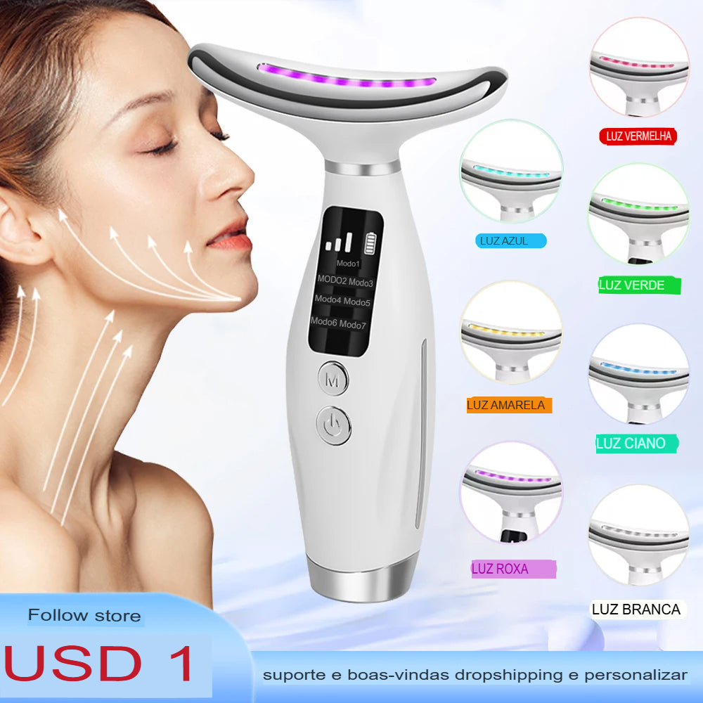 Dispositivo de beleza facial para pescoço