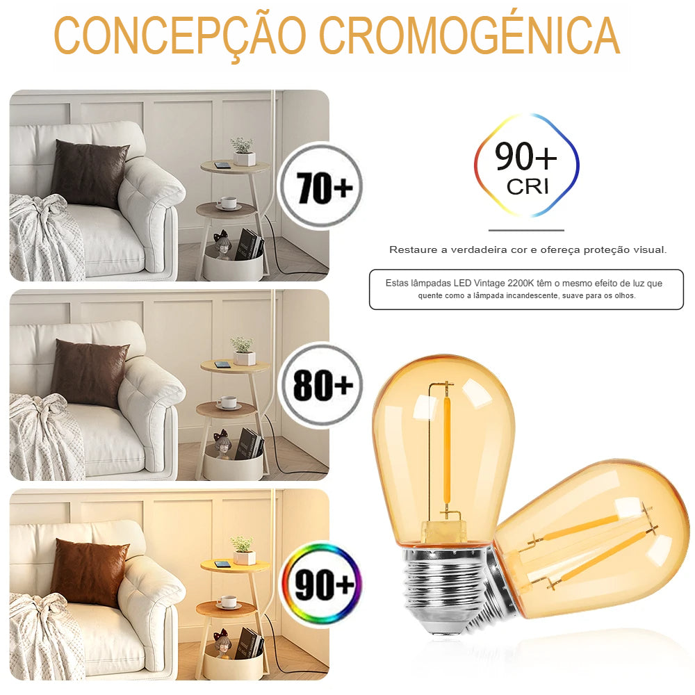 S14 plásticos lâmpada led e27 220v 110v