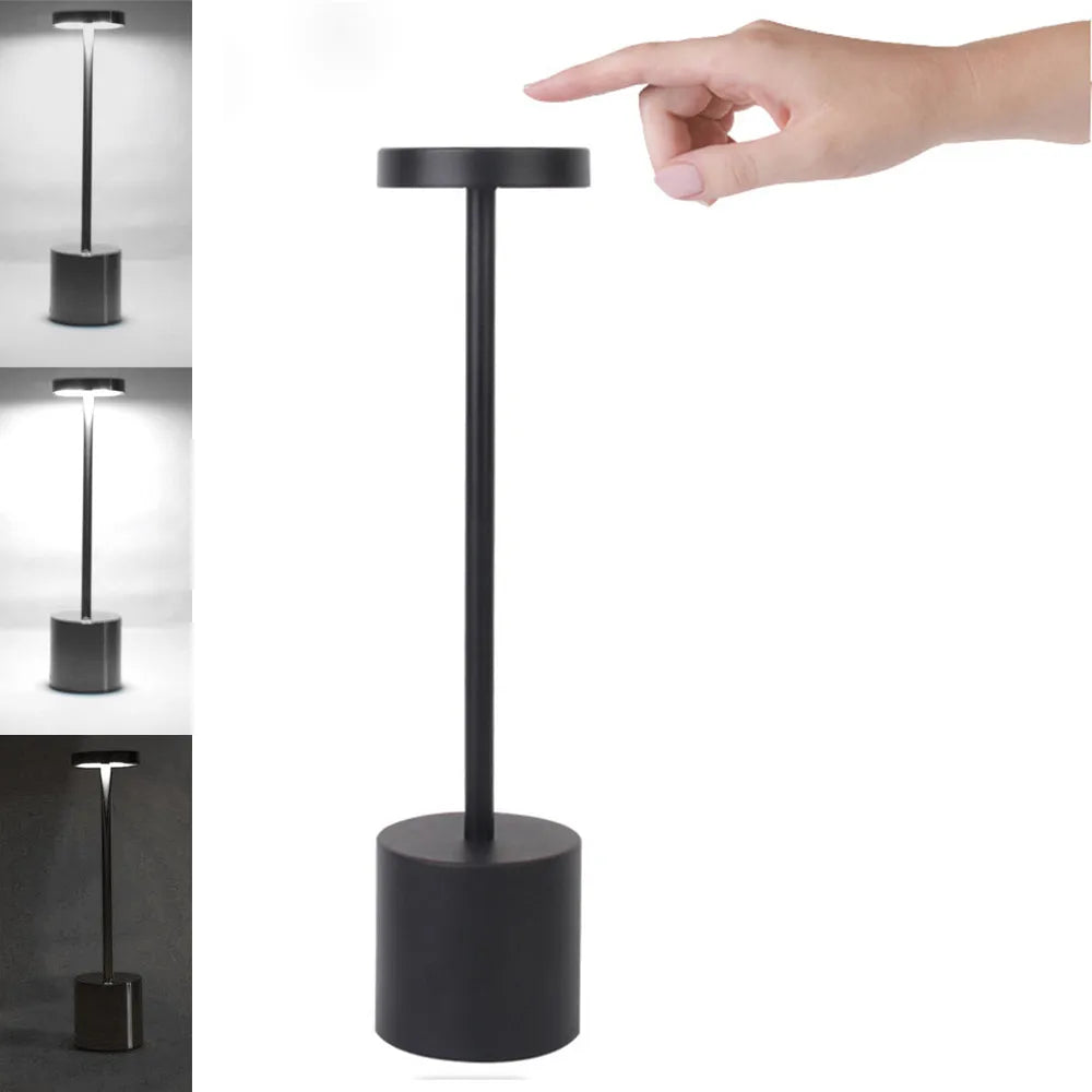 Abajur Sem Fio Touch Recarregável USB - Slim