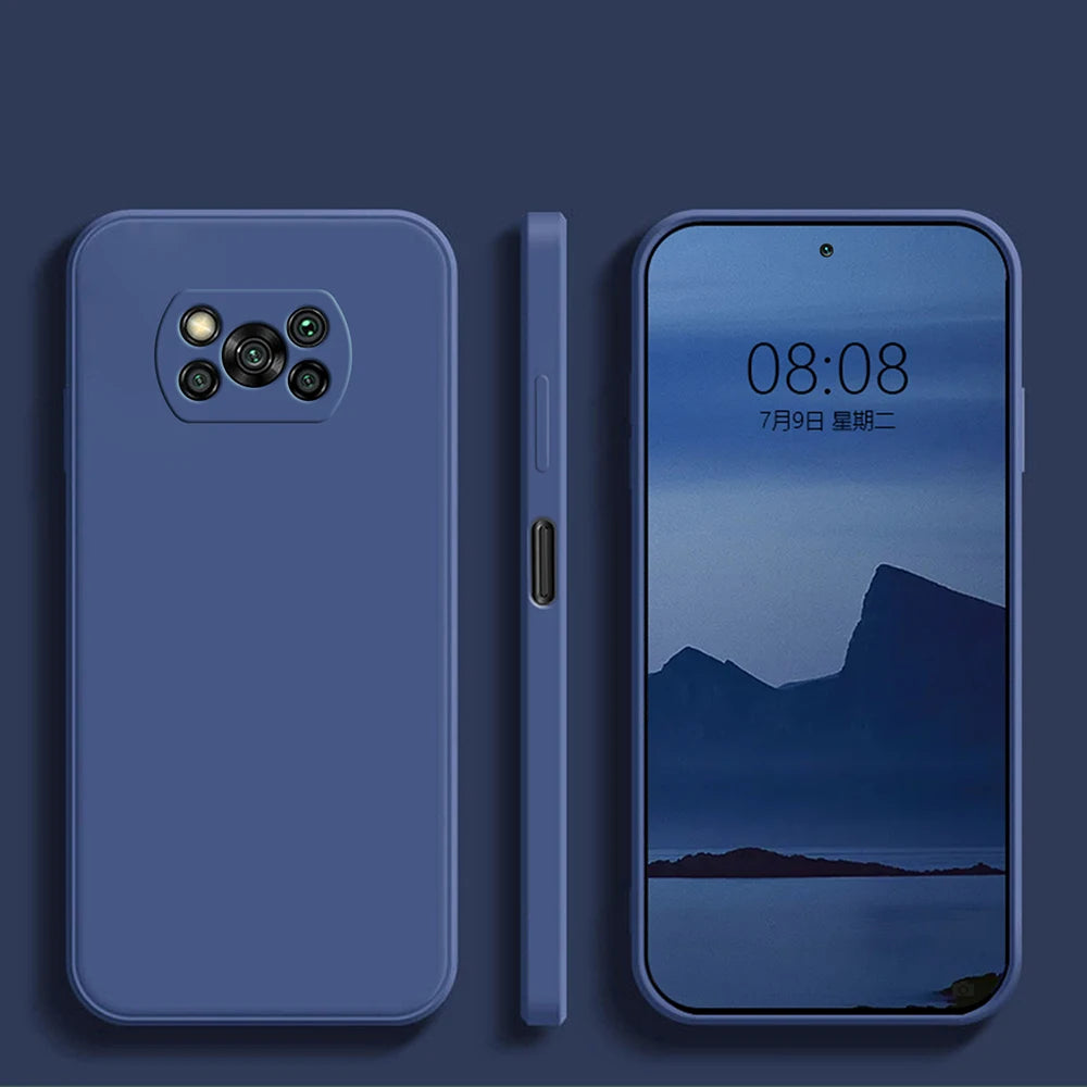 Luxo original caso de telefone de silicone líquido para xiaomi