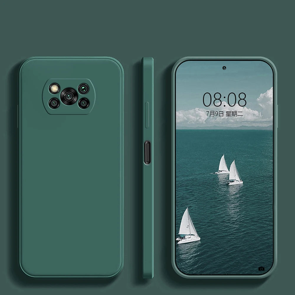 Luxo original caso de telefone de silicone líquido para xiaomi