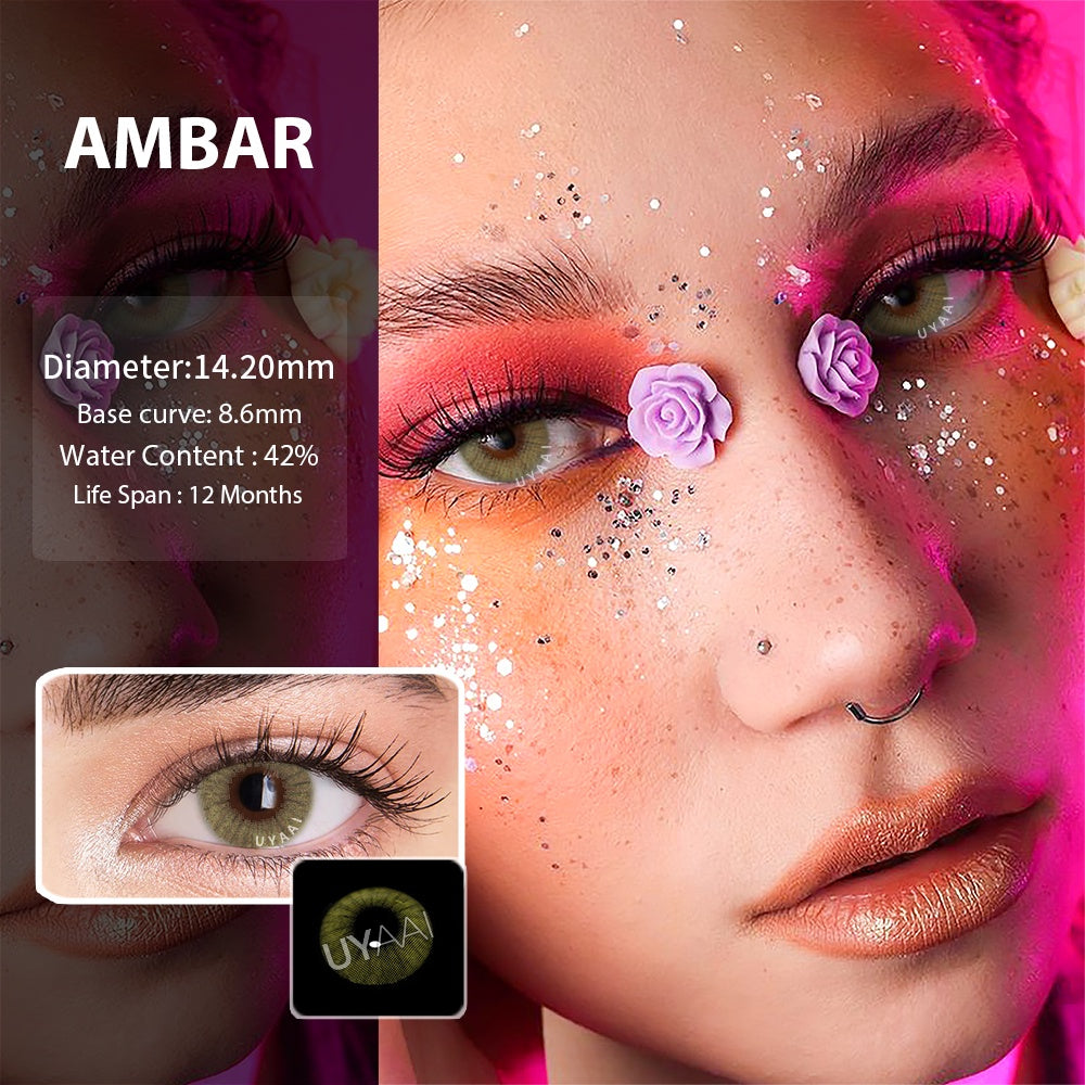 UYAAI Lentes De Contato Coloridas Para Cosméticos
