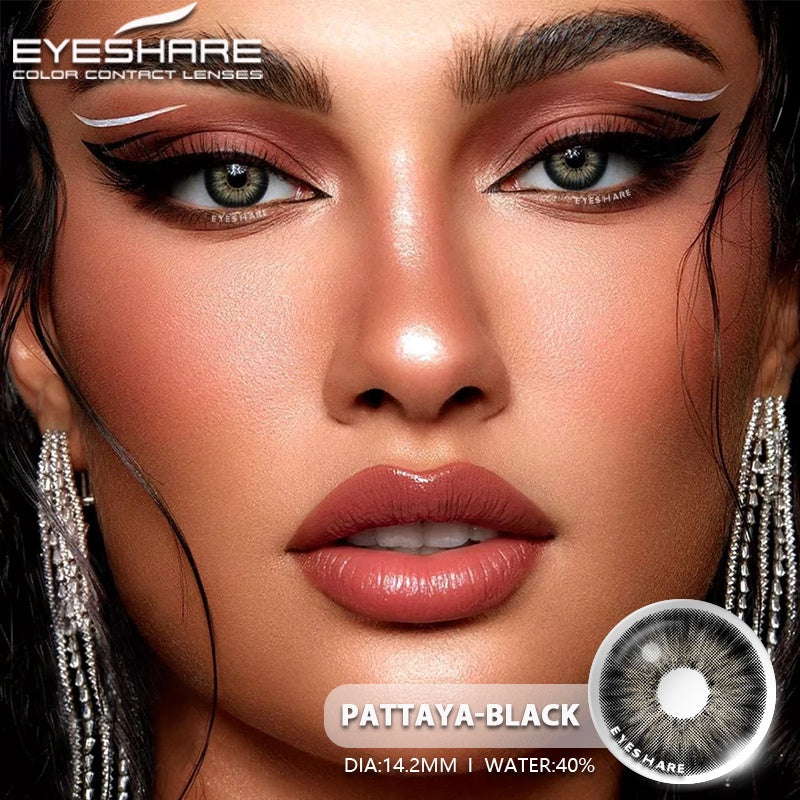 EYESHARE Par De Lentes De Contato Coloridas Para Olhos Naturais