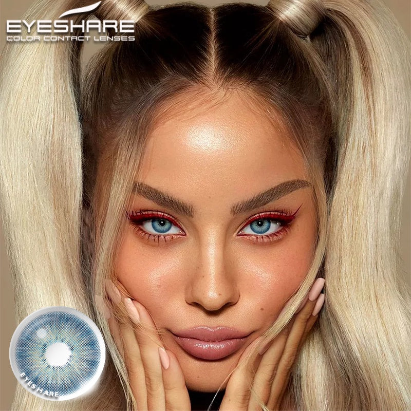 EYESHARE Par De Lentes De Contato Coloridas Para Olhos Naturais