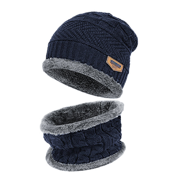 KIT Conjunto Touca Gorro Térmico com Cachecol + Luvas