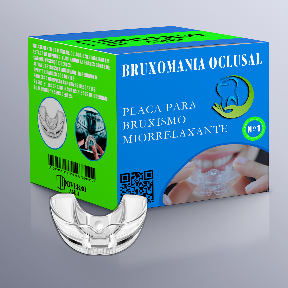 Placa Para Bruxismo Miorrelaxante Bruxomania Oclusal™