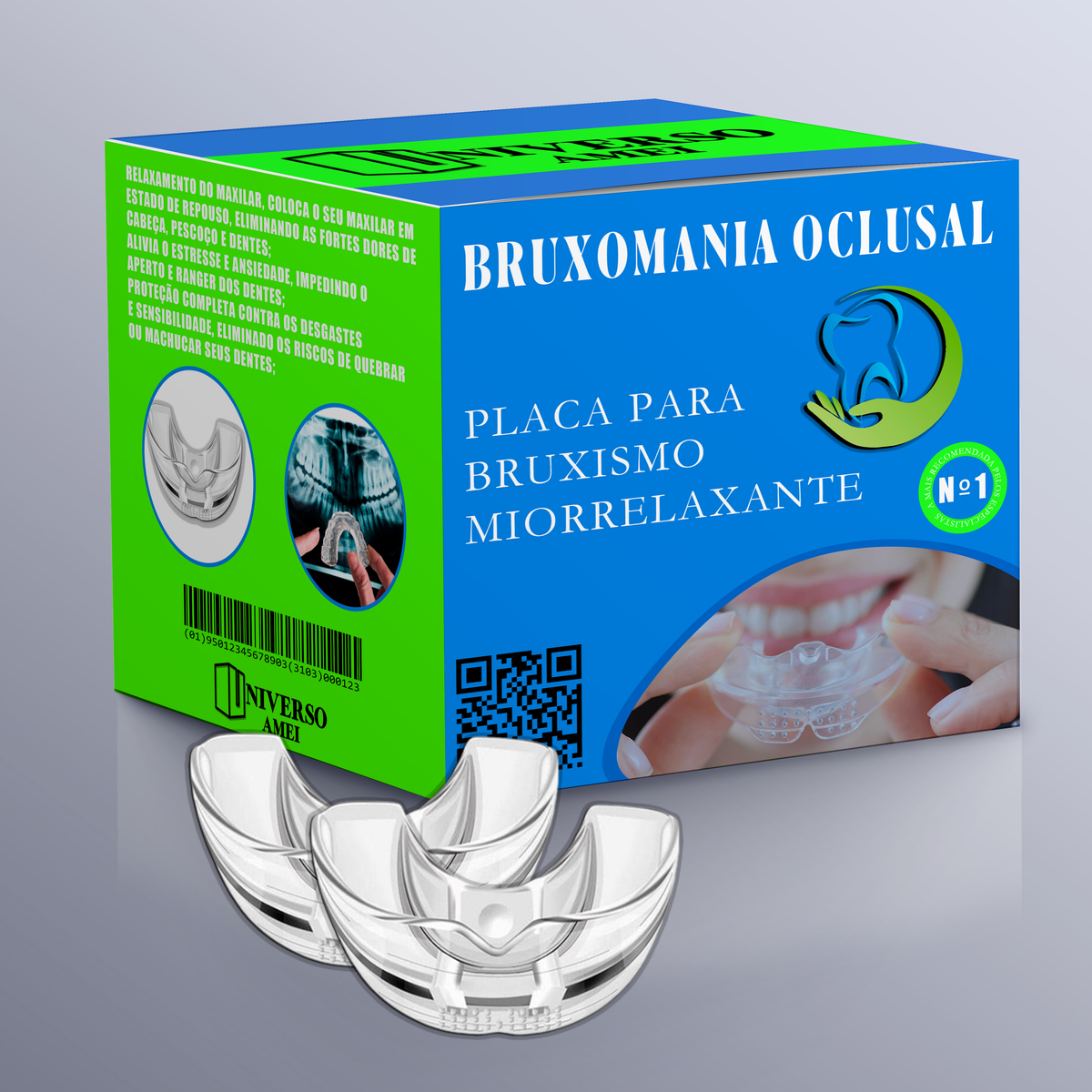 Placa Para Bruxismo Miorrelaxante Bruxomania Oclusal™