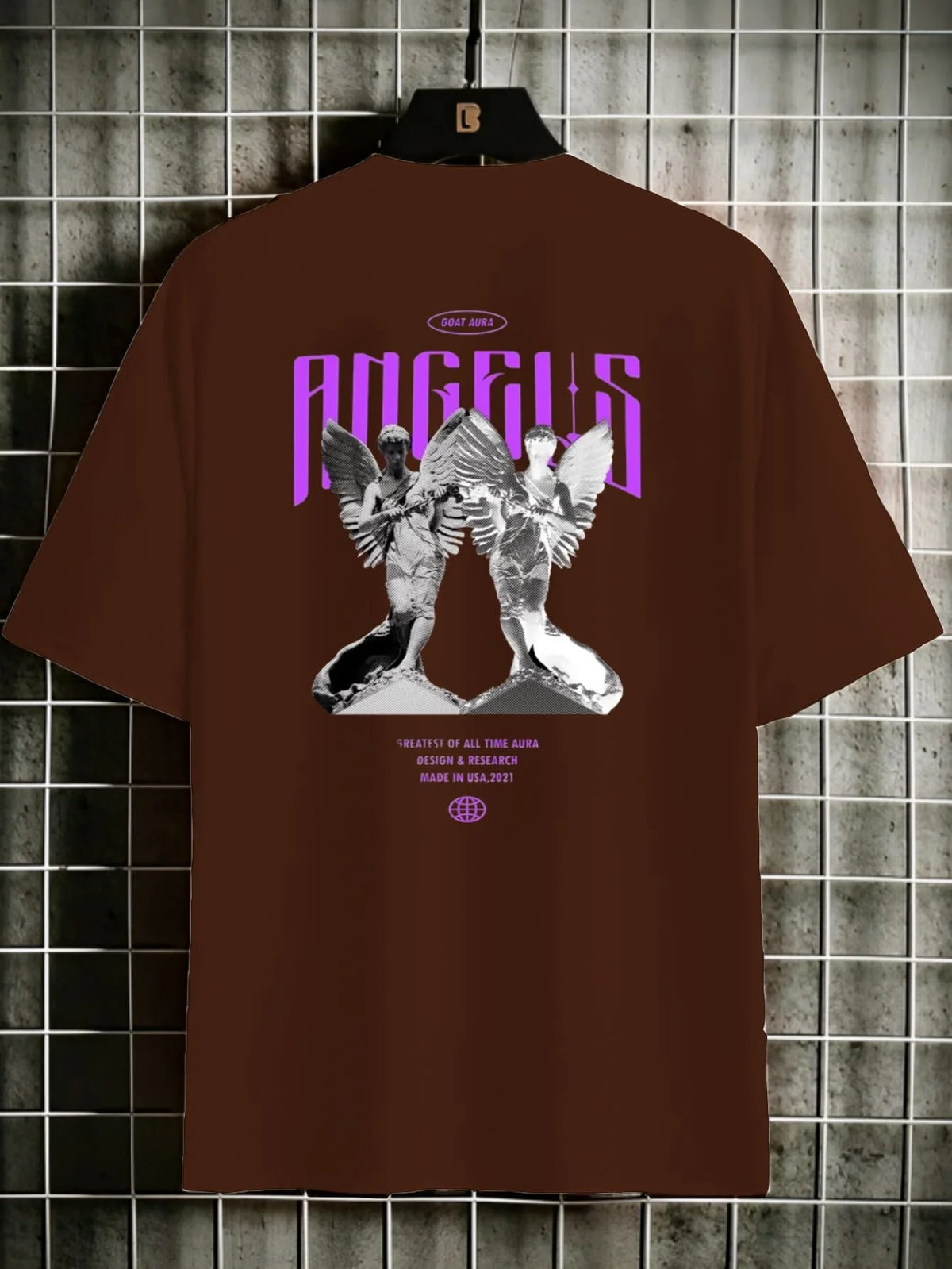 Camiseta Masculina Streetwear Algodão Estampada Angels