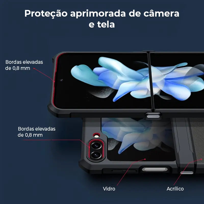 Case Samsung Z Flip Ultra Blindada Anti Impacto