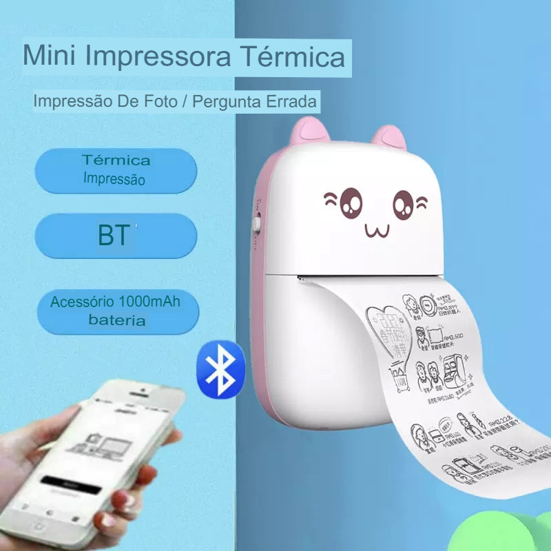 Impressora Portátil sem fio ImpreMax com App