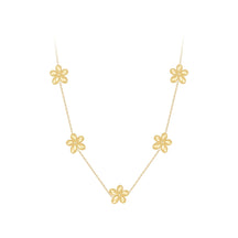 Colar De Pingente Flor  Bolinhas