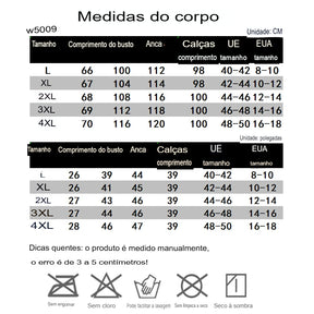 Conjunto de pijama masculino plus size