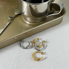 Brincos C Forma 18K