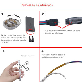 Fio de Led RGB Bluetooth