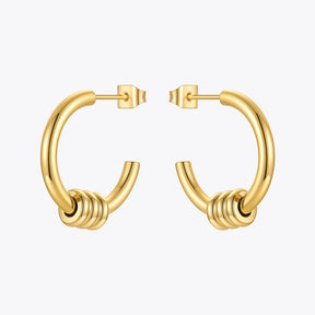 Brincos C Forma 18K