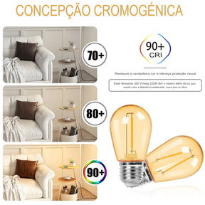 S14 plásticos lâmpada led e27 220v 110v
