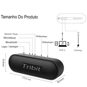 Tribit-XSound Go Altifalante Bluetooth Portátil