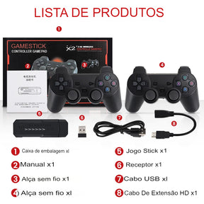 Console retro de videogame  emulador de TV RetroGames