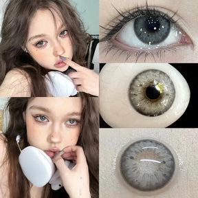Yimeixi-Lentes de Contato Coloridas com Miopia
