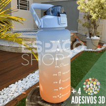 Garrafa de Água 2L - Love Sky + Adesivos de brinde