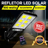 Refletor LED Solar 500W - Frete Grátis