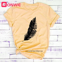 Tshirt feather