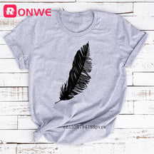 Tshirt feather