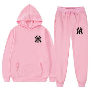 Conjunto 2 peças moletom com capuz e calças de cordão Unissex - New Era Original