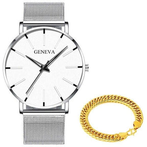 Relógio Minimalista Masculino Geneva