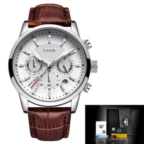 Relógio masculino Luxury LIGE: Elegância e Sofisticação para Todas as Ocasiões