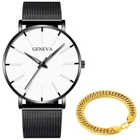 Relógio Minimalista Masculino Geneva