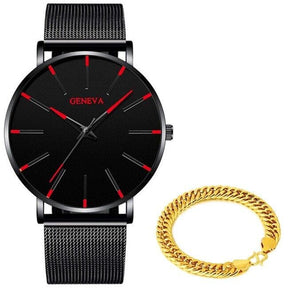 Relógio Minimalista Masculino Geneva
