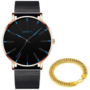 Relógio Minimalista Masculino Geneva