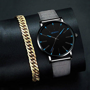 Relógio Minimalista Masculino Geneva