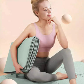 Tapete de Yoga Pilates Ginástica Fitness Antiderrapante