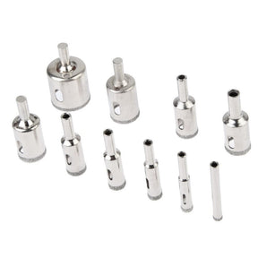 Serra Copo Diamantada Kit Com 10 - 6mm-30mm