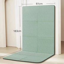Tapete de Yoga Pilates Ginástica Fitness Antiderrapante Tok Novidades 183x61x0.6cm Verde 