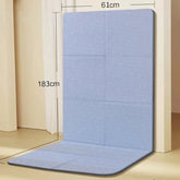 Tapete de Yoga Pilates Ginástica Fitness Antiderrapante Tok Novidades 183x61x0.6cm Azul 