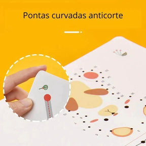 Caderno de Traço e Desenho Infantil - Livro Mágico