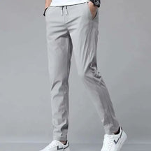 Calça Masculina Comfort Flex Slim C/ Cordão Cinza Claro / 38 1004